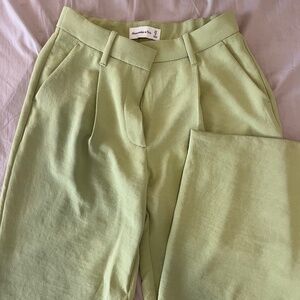 Abercrombie & Fitch Premium Crepe Wide Leg Pants